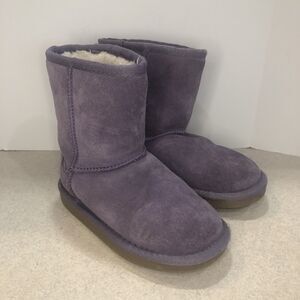 Girls Purple‎ Ugg Boots Size 10 Kookaburra By Ugg Purple Suede Winter Boots